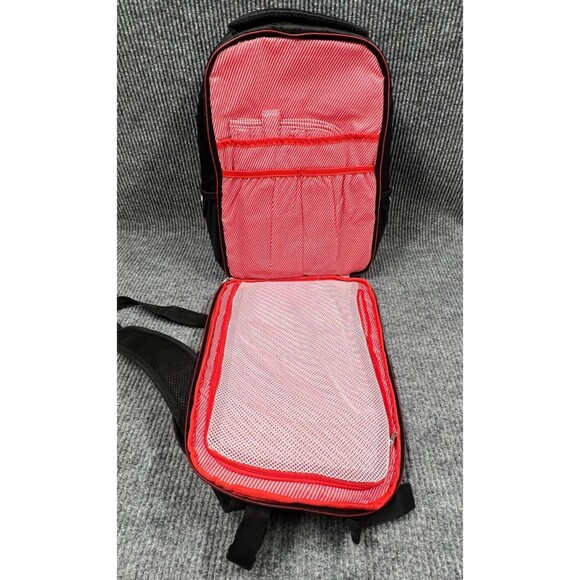 Columbia Diablo Creek Backpack Diaper Bag Thermal Change Mat Black Red Pockets - Picture 16 of 16